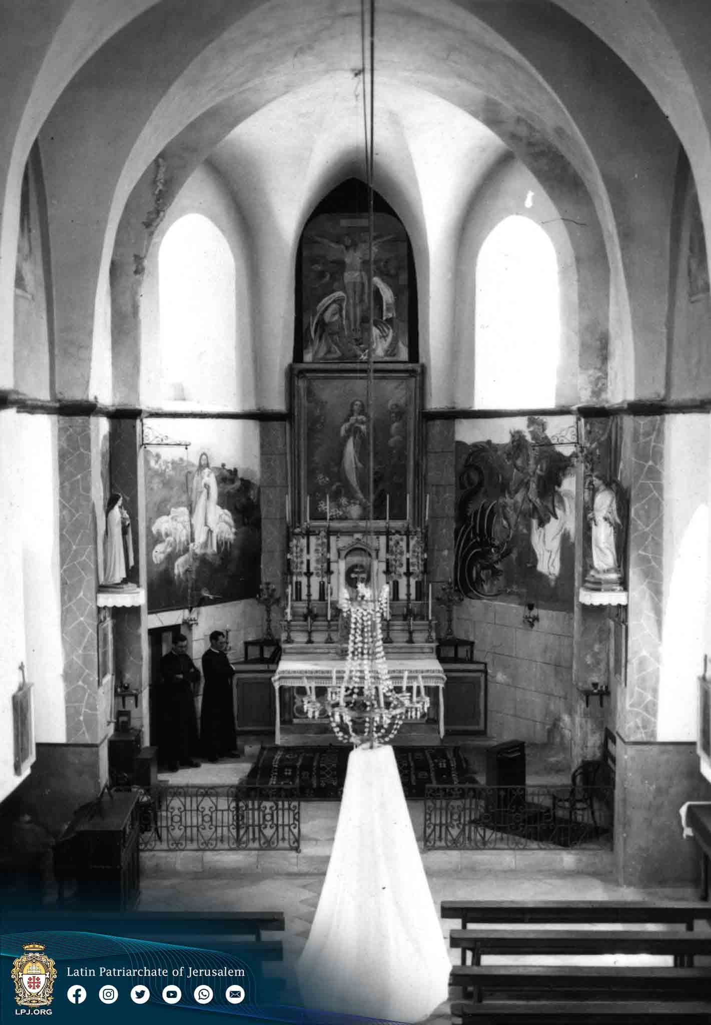 Inside the church, 1963