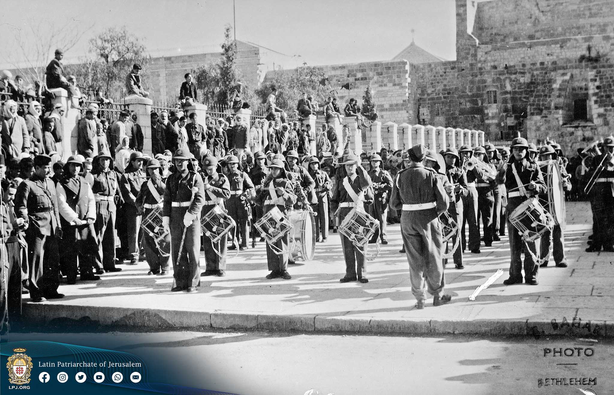 In front of the Church of the Nativity