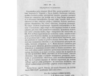 Pie IX - Bref De Le Pape 1854 [Fr]