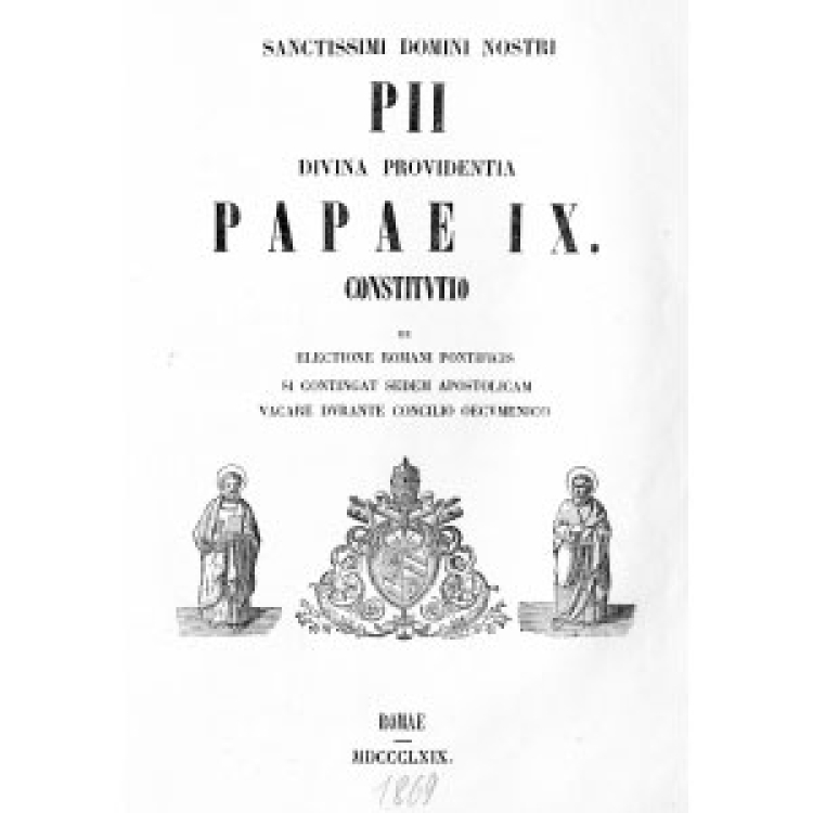 Pie IX - Constitution 1869 [La]