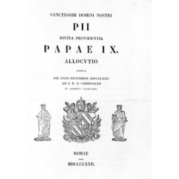 Pie IX - Discours 1872 [La]