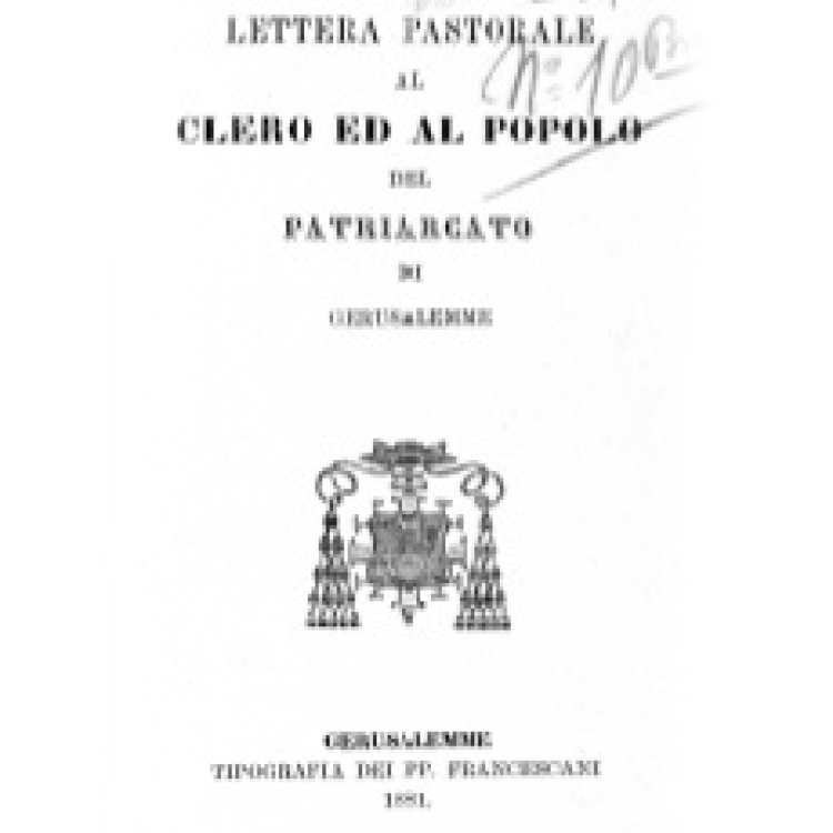 Lettre pastorale au clergé et au peuple Mgr. Bracco 1881 [It]