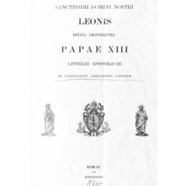 Leon XIII - Coptorum 1895 [La]