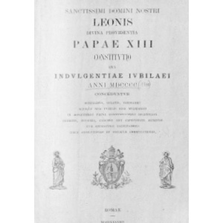 Leon XIII - Indulgentiae Iubiliae 1899 [La]
