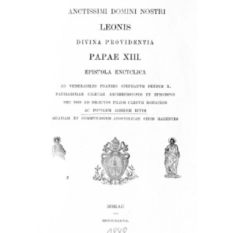 Leon XIII - Populum Armenum Ritus 1888 [La]