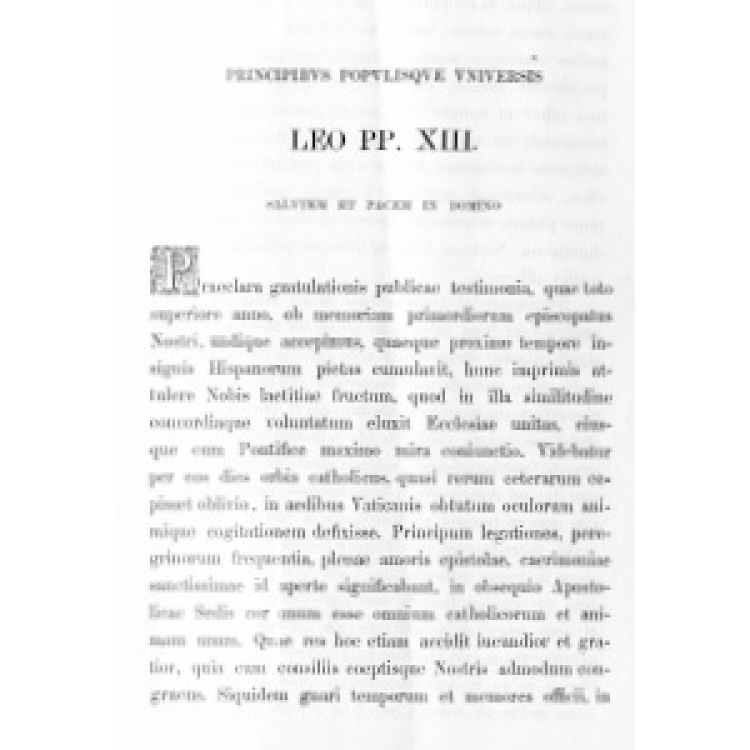 Leon XIII - Princibus 1894 [La]