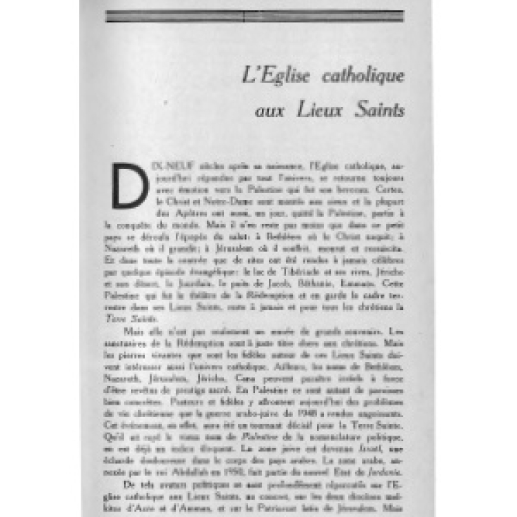 Medebielle - Catholic Church at the Holy Places [Fr][En][Es][De]