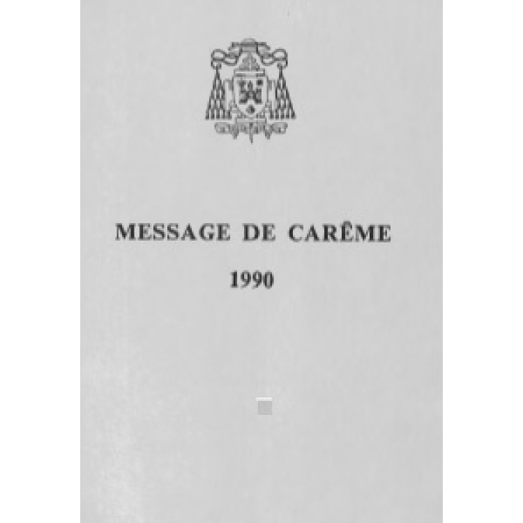 Sabbah - Lent Message 1990 [Fr][En][It][Ar]