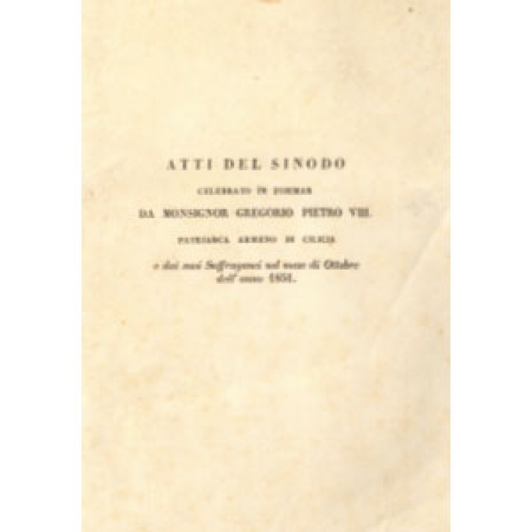 Synod Antioch [La][Ar]