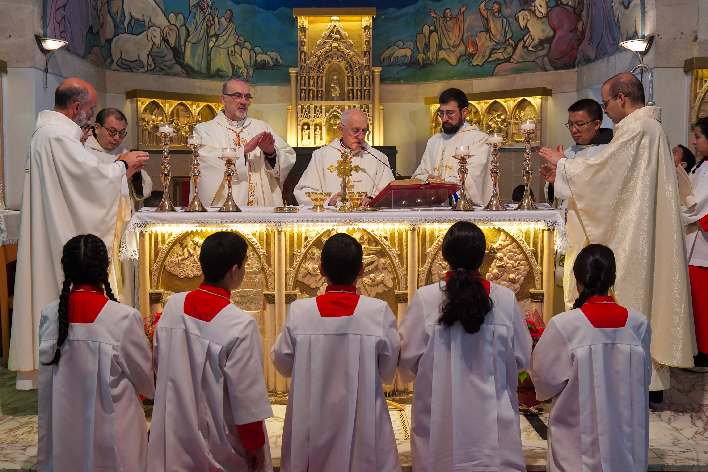 Celebrazione della festa della Sacra Famiglia a Beit Sahour