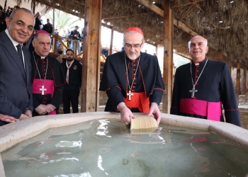 S.B. le cardinal Pierbattista préside le 24ème pèlerinage sur le site du Baptême de Jésus