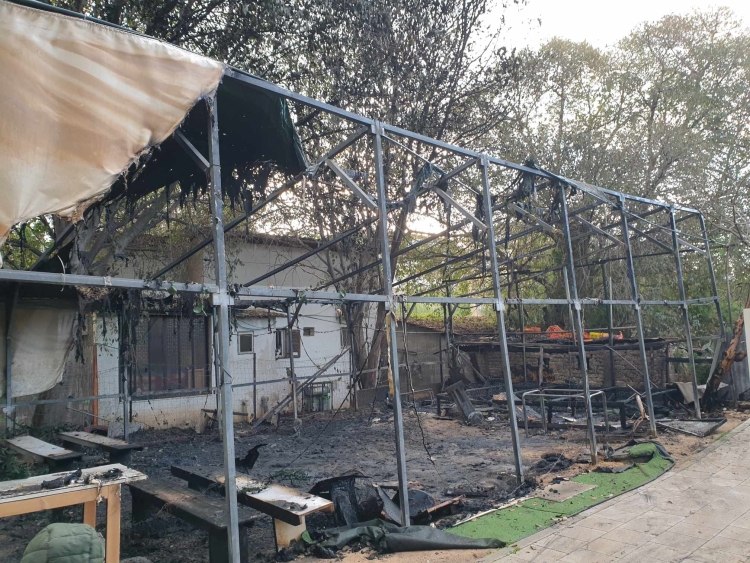 Burning Of Tent Used For Worship In Rehovot