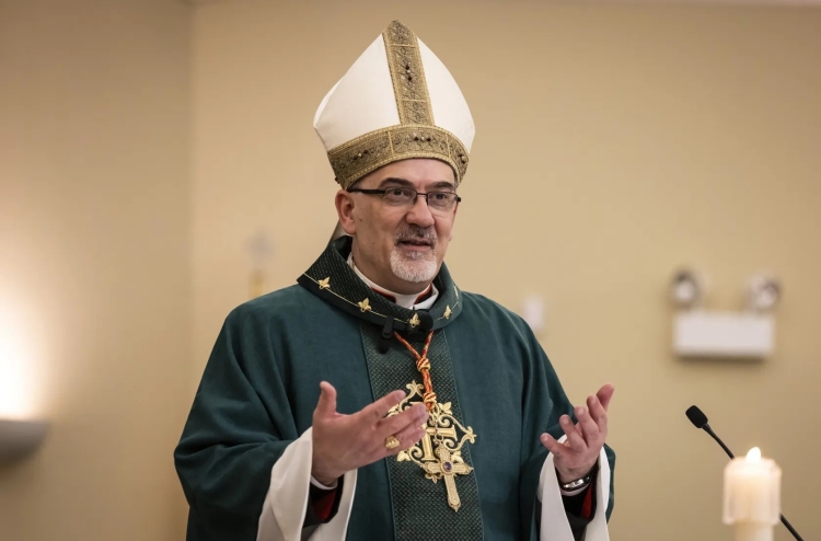 El Cardenal Pierbattista Pizzaballa en Chicago