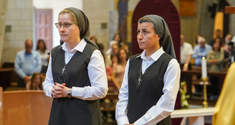 Two sisters of St. Joseph of the Apparition profess perpetual vows in Nazareth