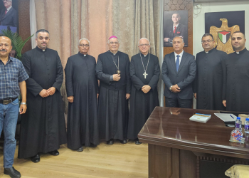 Mons. Shomali, en Jenin, que "sueña con una paz justa y completa"
