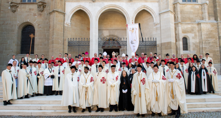Mgr Boulos Marcuzzo assiste aux cérémonies d'investiture de la Lieutenance autrichienne de l'OESSJ