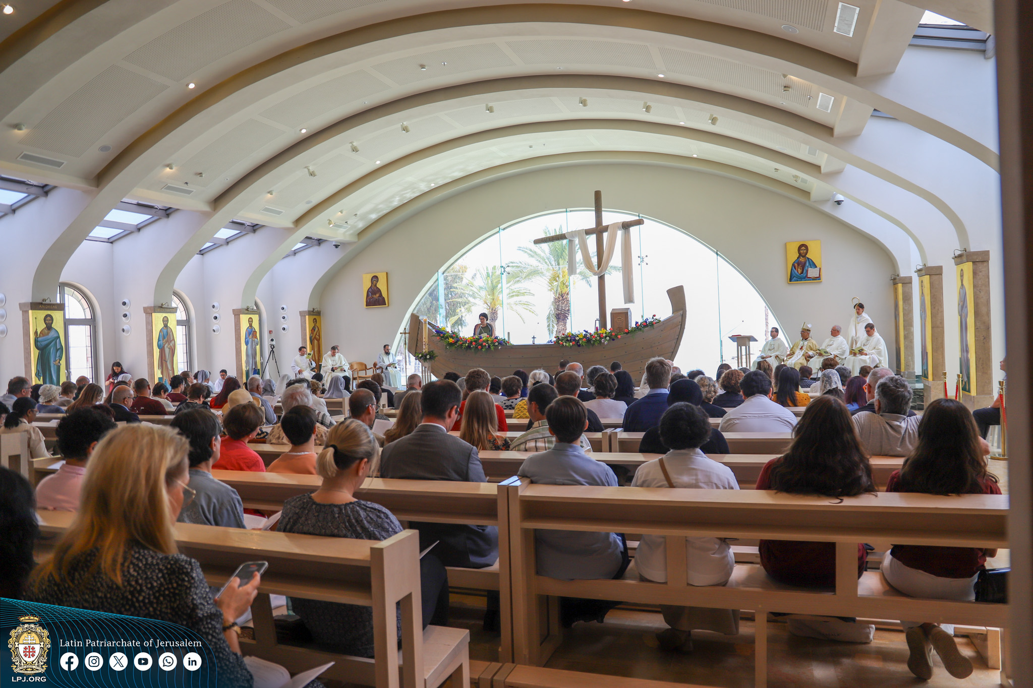 Msgr. Rafiq Nahra Presides Over the Feast of St. Mary Magdalene in Magdala