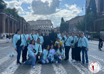 La jeunesse palestinienne au Jubilé de l'Église à Rome