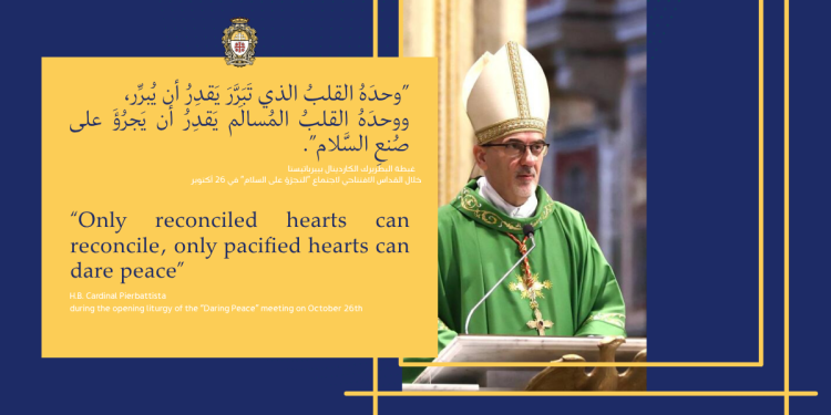 What justice do we seek? What peace do we desire? A Reflection from a homily of H.B. Cardinal Pizzaballa on peace