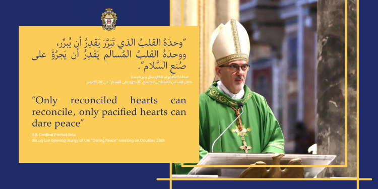 Quale giustizia cerchiamo? Quale pace desideriamo? Una riflessione tratta dall'omelia di Sua Beatitudine il Cardinale Pizzaballa sulla pace