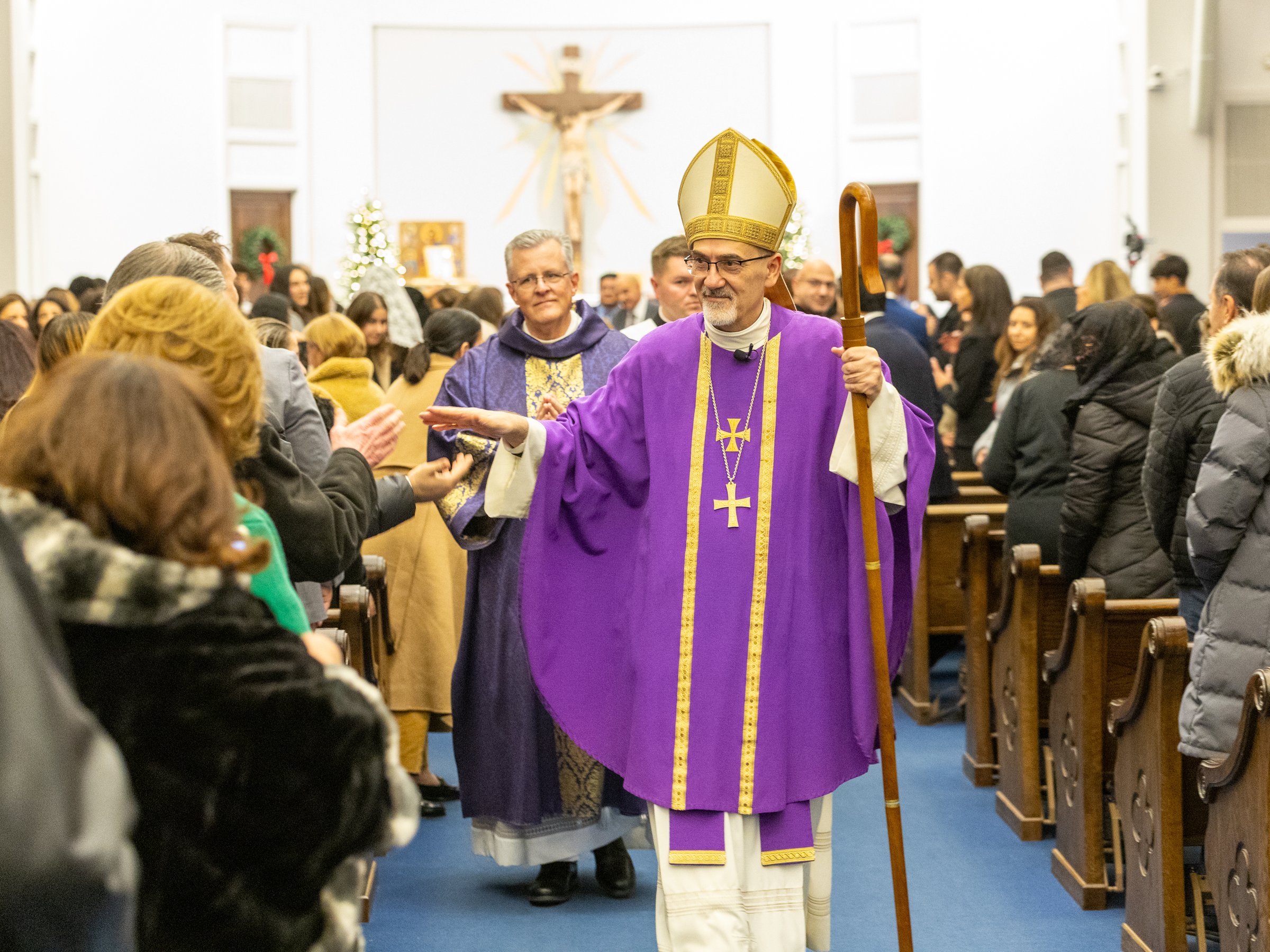 غبطة الكاردينال بييرباتيستا يحمل شعب الأرض المقدسة الى ولاية ميشيغان