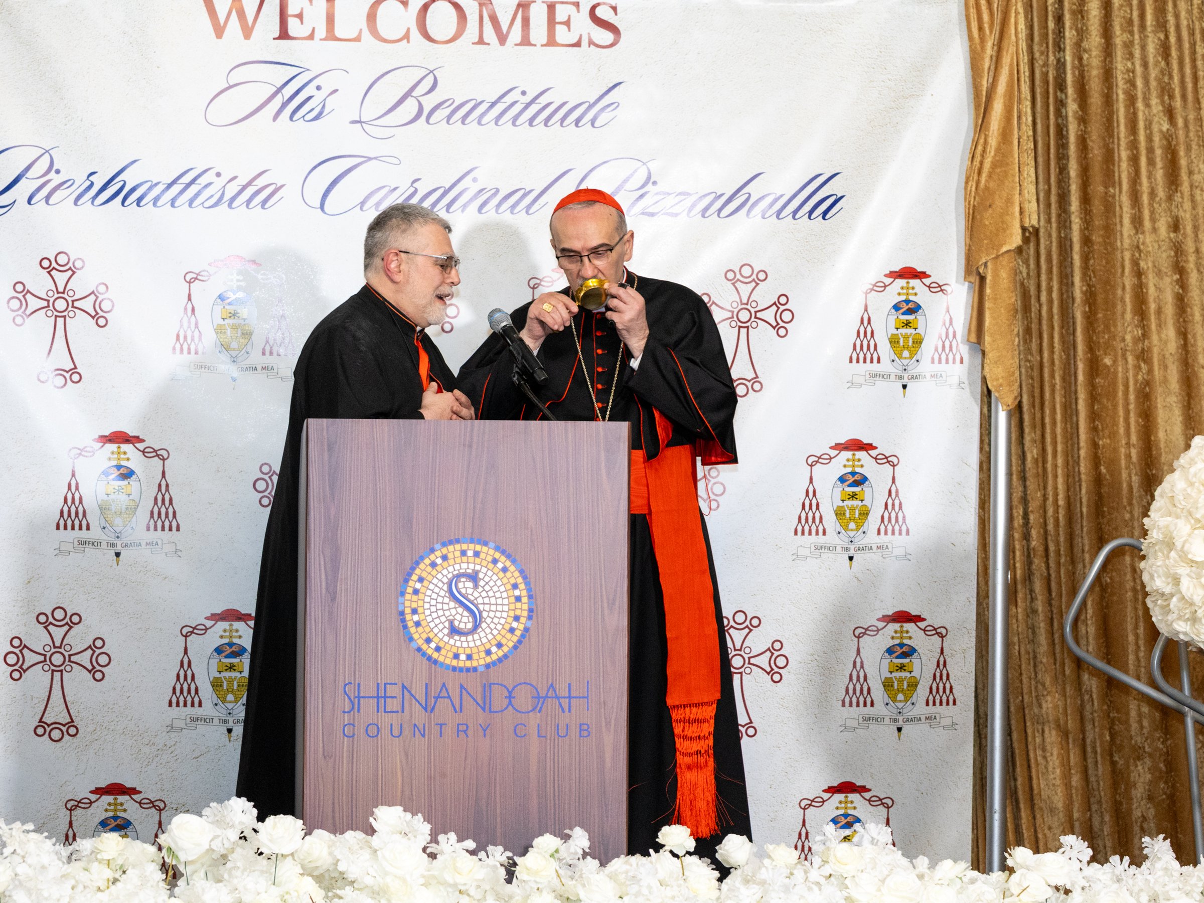 غبطة الكاردينال بييرباتيستا يحمل شعب الأرض المقدسة الى ولاية ميشيغان