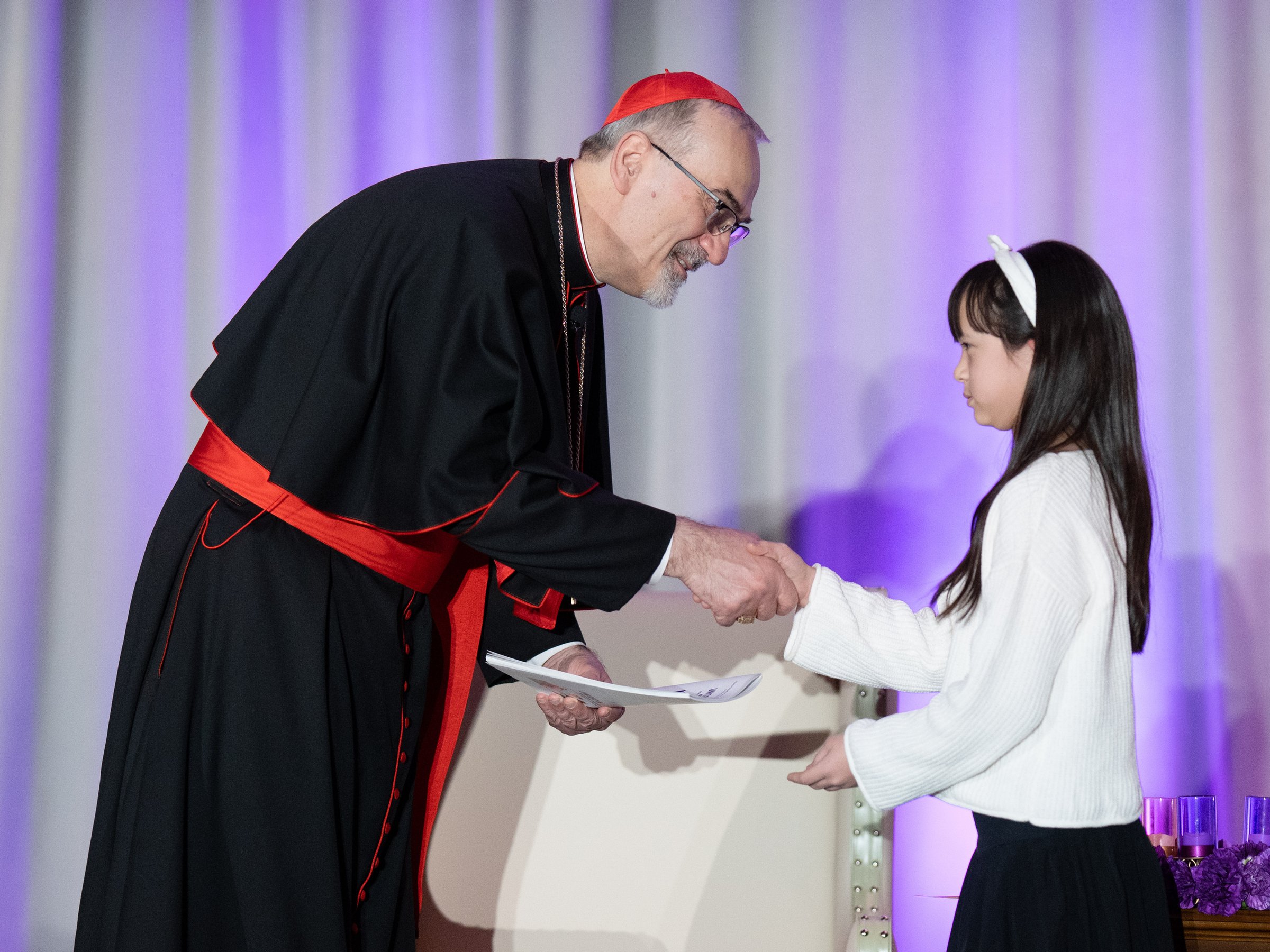 غبطة الكاردينال بييرباتيستا يحمل شعب الأرض المقدسة الى ولاية ميشيغان